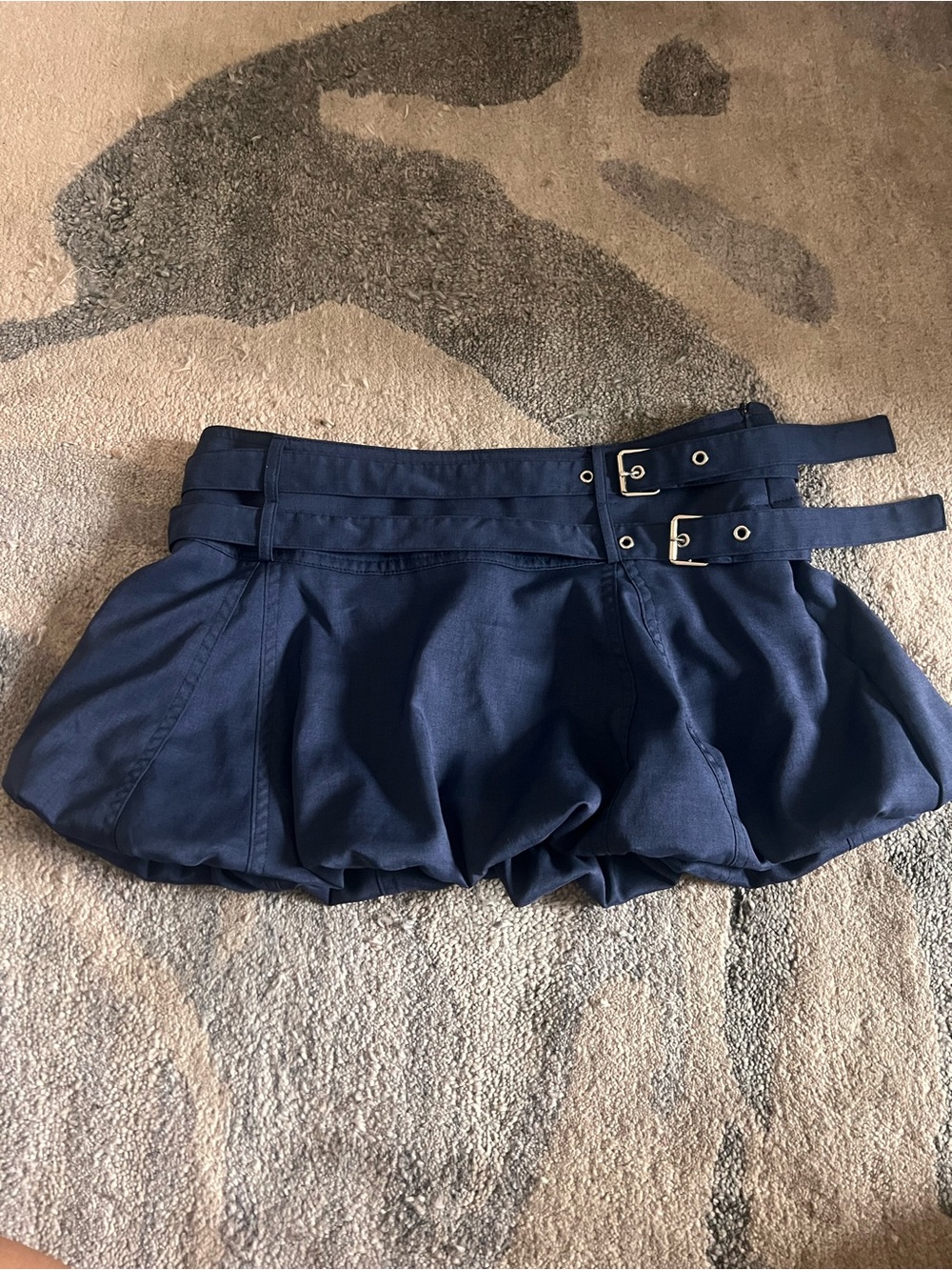 PrettyLittleThing Navy Mini Skirt
